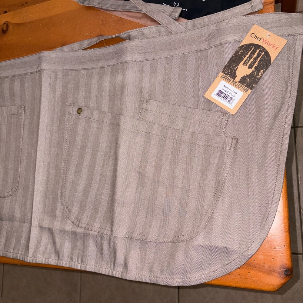 Chef Works Seattle Half Bistro Apron - for any party cooking or casual prepping